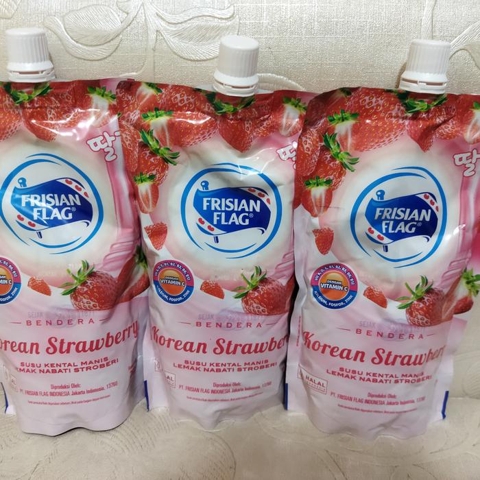 Gambar KENTAL MANIS FRISIAN FLAG STRAWBERRY KOREAN 260 GRAM / FRISIAN FLAG dari Larissa-Official.id undefined Tokopedia