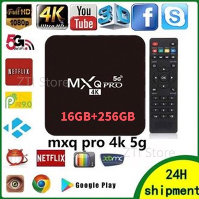 Jual Mxq Pro 4K 5G 16G+256G Smart Box Android 11 Set Up Box Tv