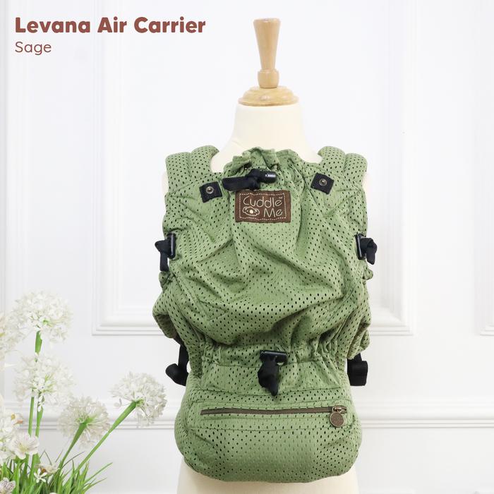 Gambar Cuddleme Levana Air Carrier | Gendongan Bayi Stylish Breathable SSC - Solid Sage, 0 - 24 bulan dari Cuddleme Jakarta undefined Tokopedia