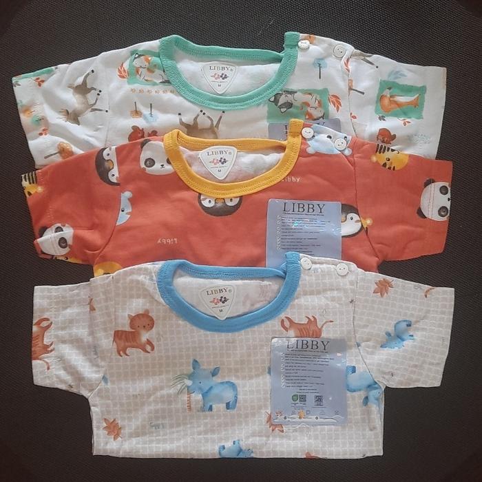 Gambar Libby Baju Oblong Kancing Bahu - Baju Bayi Merk Libby Original - Size L, Baju Pendek dari Aurel Babyshop undefined Tokopedia