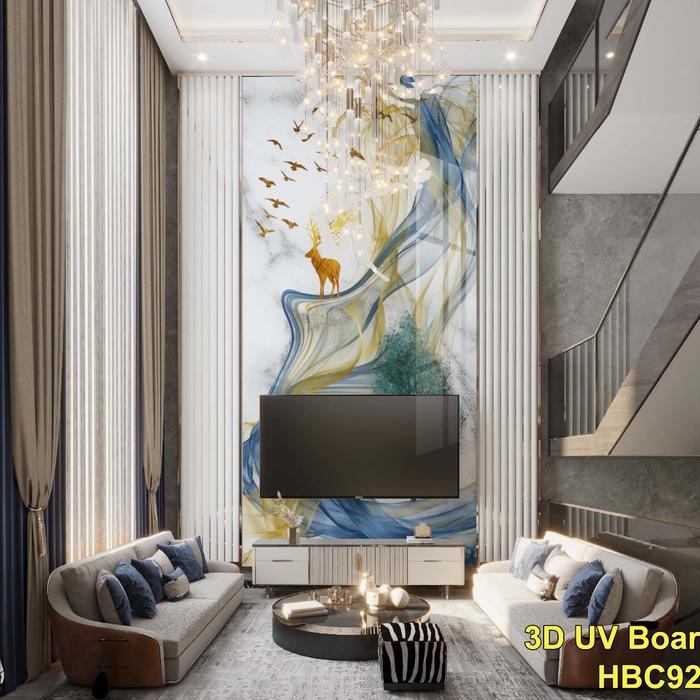 Gambar Marmer UV PVC 3D 1,22m x 2,90m / Decorasi Dinding / Marmer PVC 3D - HBC 923 dari Sukses Jaya Interior undefined Tokopedia