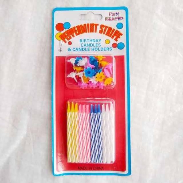 Gambar DINOSO Lilin Ulang Tahun Peppermint Birthday Candle isi 24 dan 12 - Isi 24 dari DINOSO INDONESIA Kota Administrasi Jakarta Barat Tokopedia