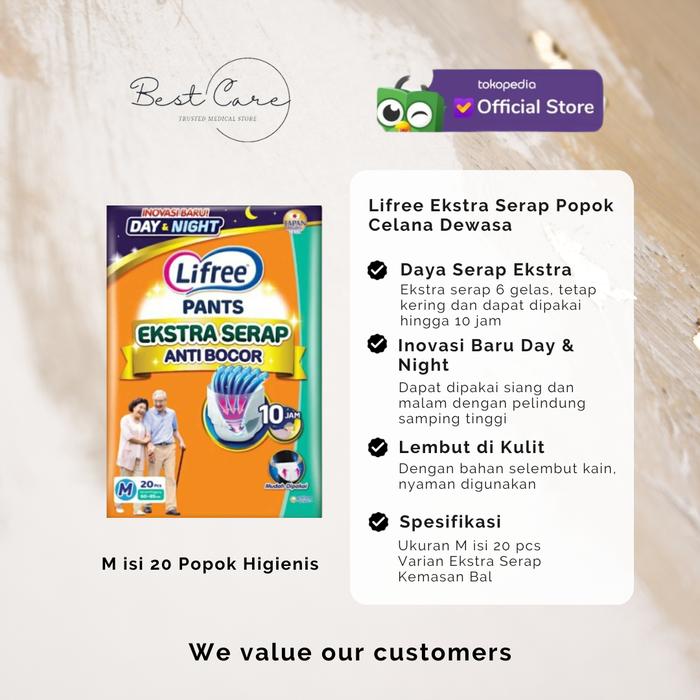 Gambar Lifree Popok Celana Dewasa / Pants Ekstra Serap /Adult Diaper - M L XL - M20 dari BestCare Store undefined Tokopedia