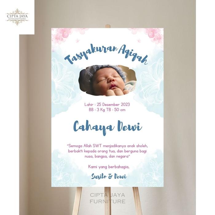 Gambar Dekorasi Dekor Sunatan Khitanan Bayi Aqiqah Anak Papan Stand 60 100cm - 1, 100 cm dari Furniture Cipta Jaya undefined Tokopedia
