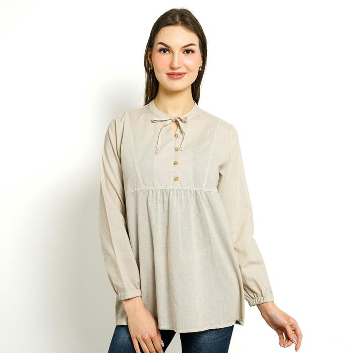 Gambar Cressida Ladies Blouse Tunik Wanita Cream - Lylal.jb725x dari Cressida undefined Tokopedia