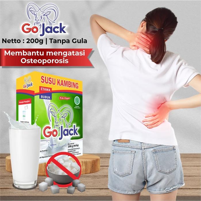 Gambar Susu Kambing Etawa Bubuk Murni 100% Original Tanpa Gula Go Jack zh04 - 200g Tanpa Gula dari zeronine health undefined Tokopedia