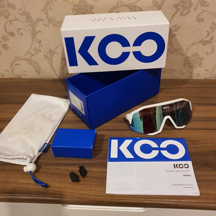 Gambar Kacamata KOO Demos White Turquoise Mirror Lens Unisex dari golden geckos store undefined Tokopedia
