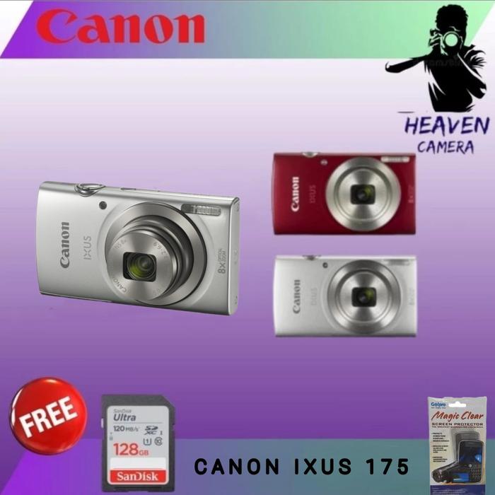 Gambar CAMERA CANON IXUS 175 / CAMERA DIGITAL POCKET IXUS 175 - BOX PUTIH, CAMERA ONLY dari HEAVEN CAMERA undefined Tokopedia