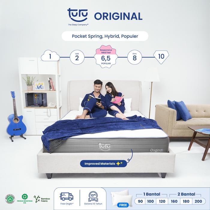 Gambar Kasur Pocket Spring Bed TURU ORIGINAL uk. 100x200 (Super Single) - Kasur dari TURU undefined Tokopedia