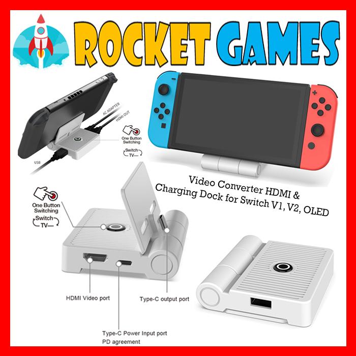 Gambar Dobe Video Converter Dock Nintendo Switch TNS-19305 - WHITE dari Rocket Games Kota Administrasi Jakarta Selatan Tokopedia