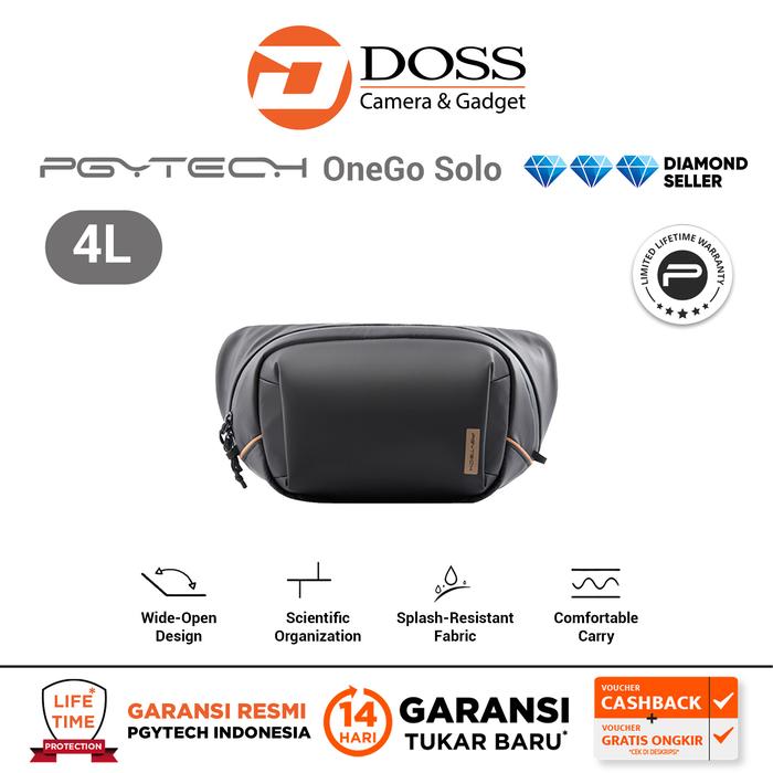 Gambar PGYTECH OneGo Solo V2 Camera Bag Pgytech One GO V2 4L 6L 10L - 4L-Obsidian dari DOSS Camera & Gadget undefined Tokopedia