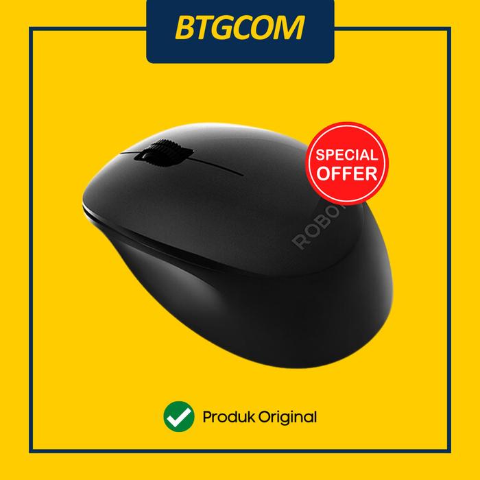 Gambar ROBOT M210S SILENT CLICK MUTE WIRELESS MOUSE - Hitam dari btgcom undefined Tokopedia