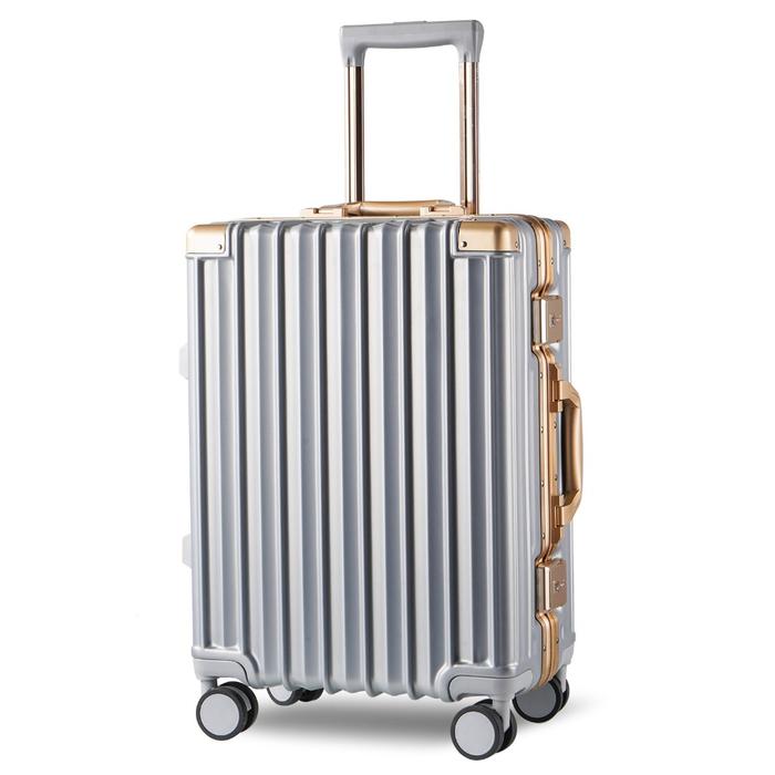 Gambar [ PIKA SERIES ] HK022 Koper Hanke 18-28 inch Koper cabin Koper Bagasi - ivory silver, 18 inch dari koperjabodetabek undefined Tokopedia