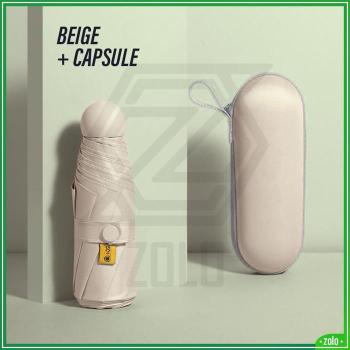 Jual [zolo] Payung Kapsul Mini Anti UV / Payung Lipat Tas Capsule UPF ...