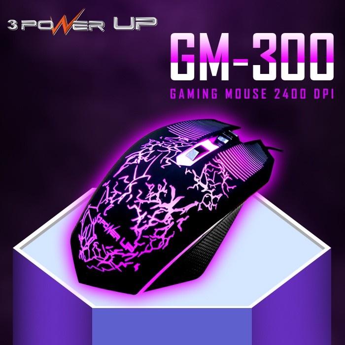 Gambar 3 Power Up Mouse Gaming GM-101 with 1200 DPI RGB Breathing Backlight - Hitam dari 3 Power Up Official undefined Tokopedia