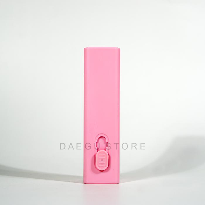 Gambar Botol Push and Spray 10ml - Refillable Perfume Parfum Mini Pump Decant-  Botol Kaca - Plastik Casing - untuk Decant Parfum Hand Sanitizer - Merah Muda dari Daegu Storee undefined Tokopedia