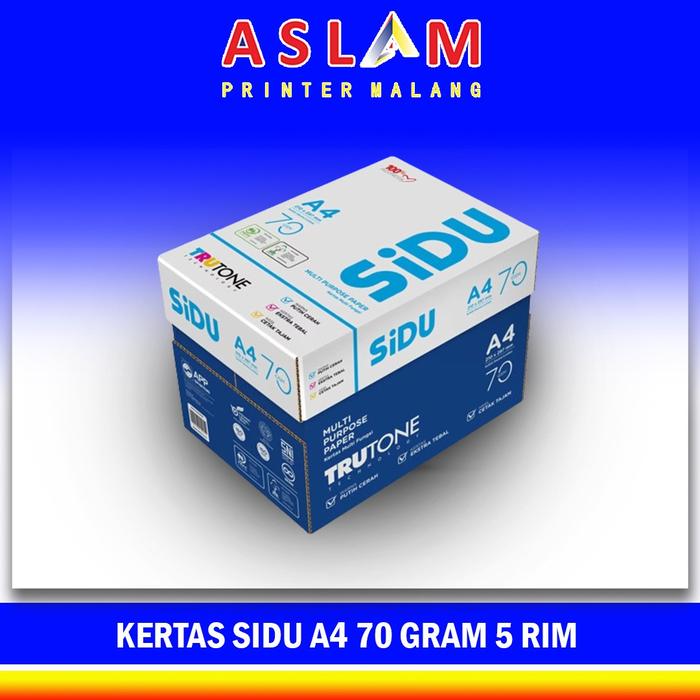 Gambar Kertas A4 Sidu PaperOne 70 Gsm 75 Gsm Kertas HVS A4 Sidu PaperOne 1Box - SIDU A4 1 BOX dari Aslam Printer Malang undefined Tokopedia