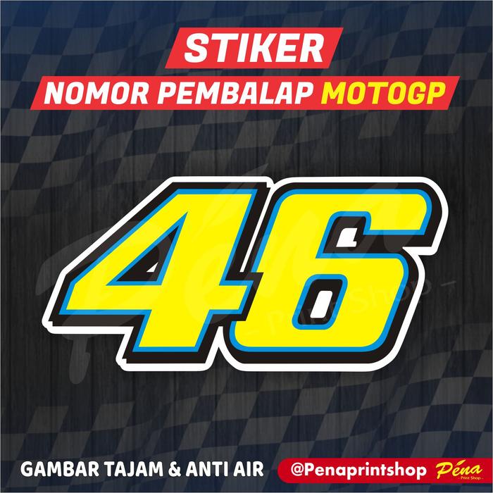 Gambar Stiker Nomor Rider MOTOGP Superbike / Stiker Nomor Pembalap MOTOGP - 21 dari Pena Printshop undefined 2 Tokopedia