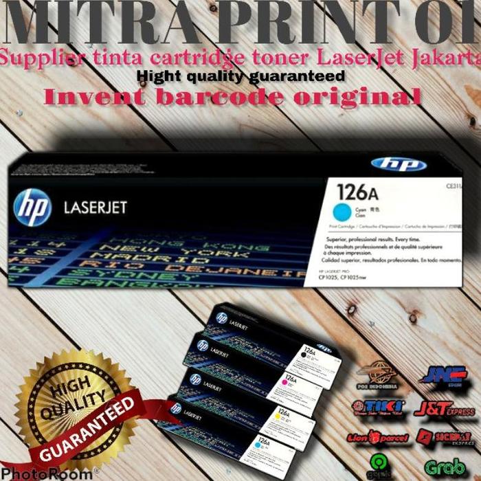 Gambar Toner Laserjet Hp 126A For Cp 1025 Original - Cyan dari Cahaya Printing13 undefined Tokopedia