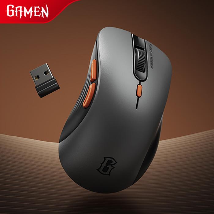 Gambar GAMEN Wireless Gaming Mouse GM200W 2.4GHz Ergonomic Design Silent Klik - Silver dari Gamen Fancooler Indonesia undefined Tokopedia