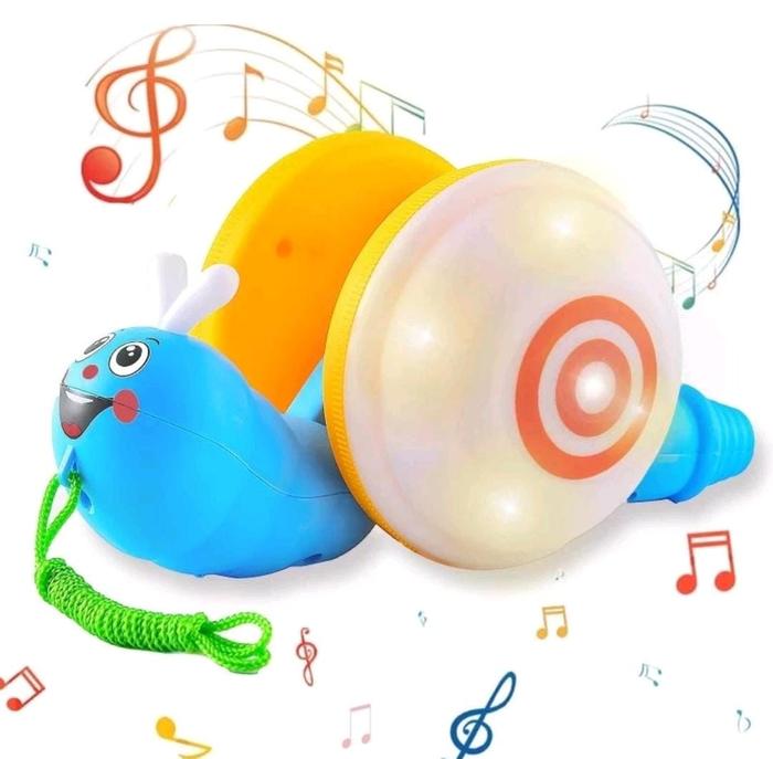 Gambar Mainan Siput Goyang Berjalan Lampu Musik / Mainan Edukasi Siput Tarik - Non Baterai dari TOYS CITY JKT undefined Tokopedia