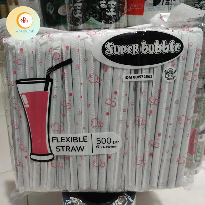 Gambar sedotan flexible bungkus kertas sedotan tekuk straw isi 500pcs - Hitam dari Maju Plast undefined Tokopedia