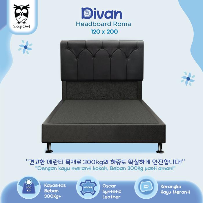 Gambar SLEEP OWL Dipan Tempat Tidur Minimalis Divan Tulip Series 120 x 200 - Grey, 120 dari Sleep Owl Springbed undefined 5 Tokopedia