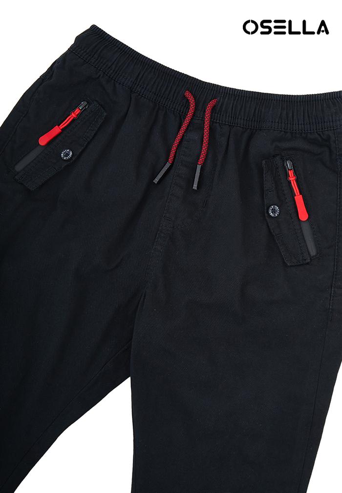 Gambar [NEW] Osella Basic Regular Jogger 32873001 | Celana Anak Laki-Laki - Black, 4 dari Osella Kids undefined Tokopedia