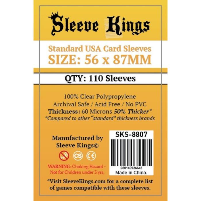 Gambar Sleeve Kings Standard USA Card Sleeves (56x87mm) - 110 Pack, SKS-8807 - Sleeve Kings dari TokoBoardGame undefined Tokopedia