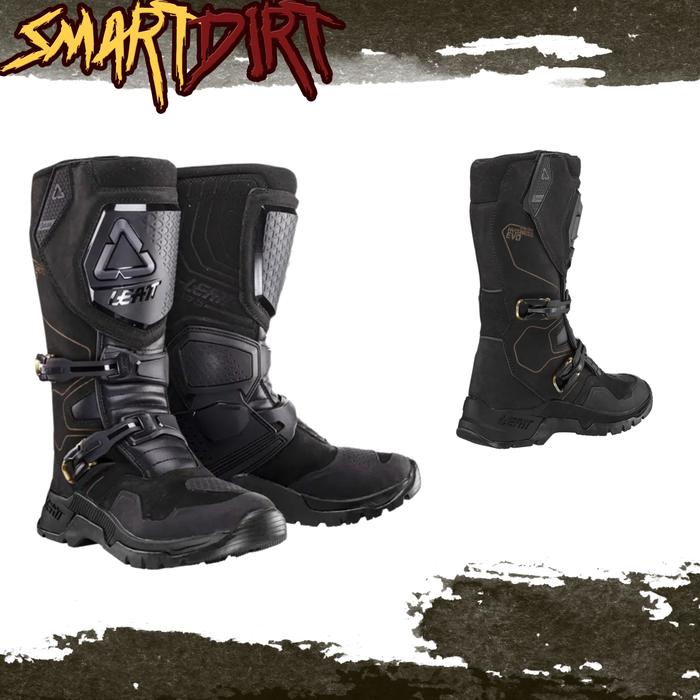 Jual Boots LEATT ADV HydraDri Stealth Black Sepatu Offroad