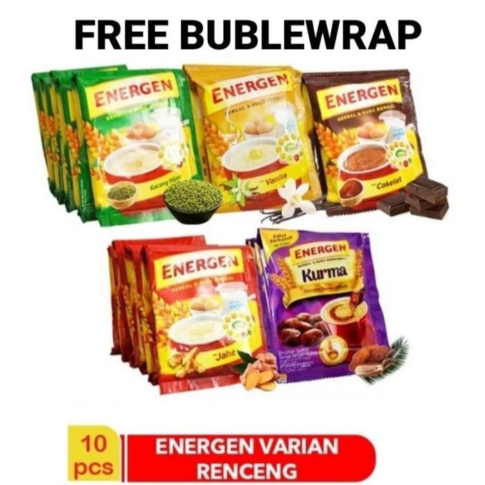 Gambar Energen Sereal Renceng 10 Sachet - Kacang Hijau dari Shiny Sentral undefined Tokopedia