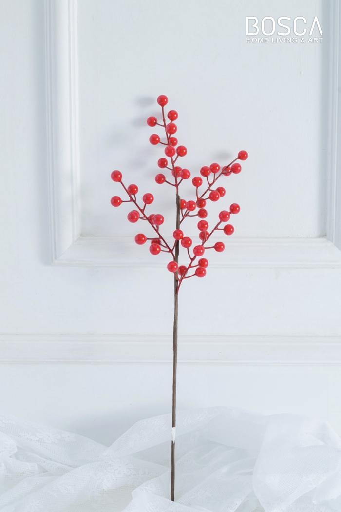 Gambar New Year Artificial Flower / Bunga Cherry Daun Gold Gingko Lunar New Y - Berry Red 4 Cbg dari BOSCA LIVING undefined Tokopedia