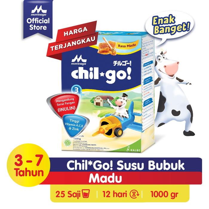 Gambar MORINAGA Chil Go Powder Susu Pertumbuhan Anak 1+ 3+ - 3+, Vanila 300Gr dari Kids Needs Indonesia undefined Tokopedia