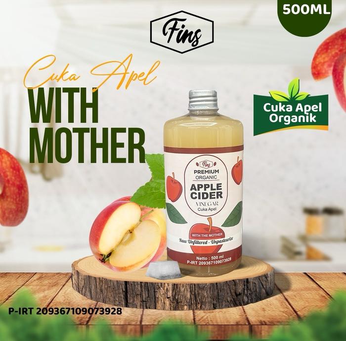 Gambar Cuka Apel 500ml Apple Cider Vinegar Organik Untuk Diet Dan Wajah - Cuka Apel 500ml dari Yukeji Blessed undefined Tokopedia