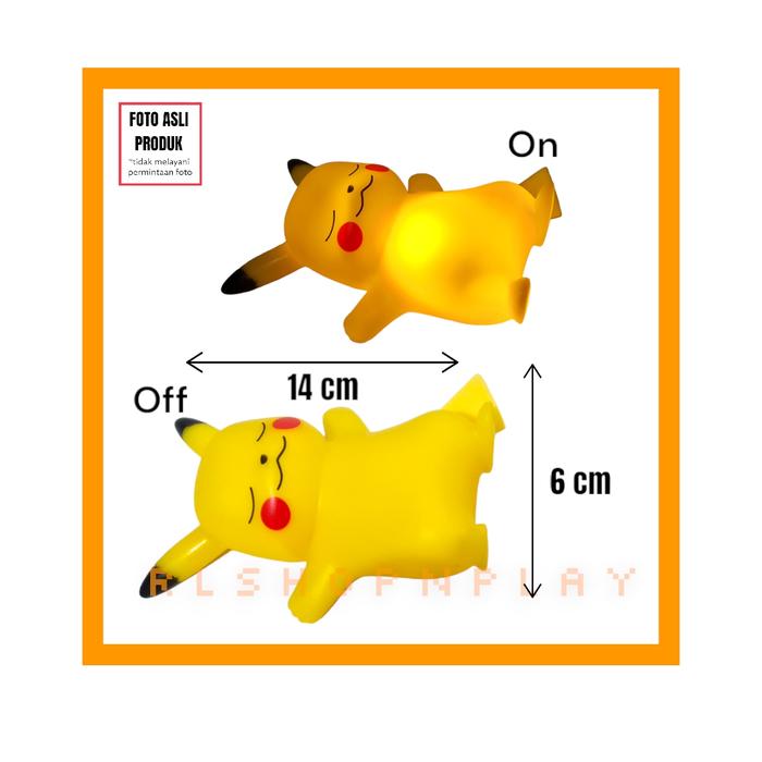 Gambar Lampu Malam Lampu Tidur Pokemon Pikachu Sleeping - angkat tangan dari rlshopandplay undefined Tokopedia