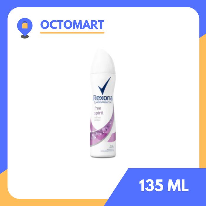 Gambar REXONA Women Deodorant Spray 135ML Deodoran Spray 135 / 150ML / 150 ML - Free Spirit dari OCTOMART_NEW undefined Tokopedia