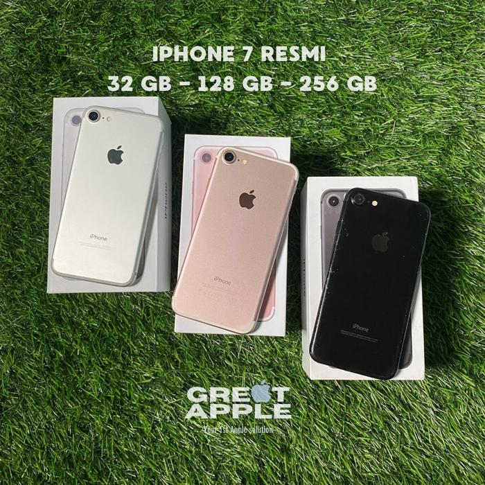 IPHONE GARANSI RESMI IBOX, BLACK ROSE GOLD SILVER FULLSET INTER  128GB, FULLSET IBOX