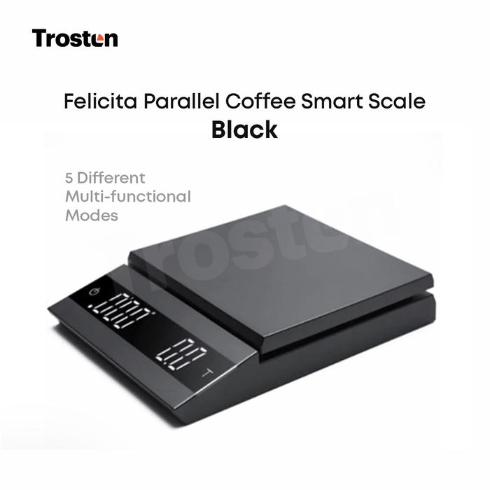 Gambar Felicita Parallel Coffee Smart Scale - 5 Multifunction mode - Akurat - Black dari Trosten undefined Tokopedia