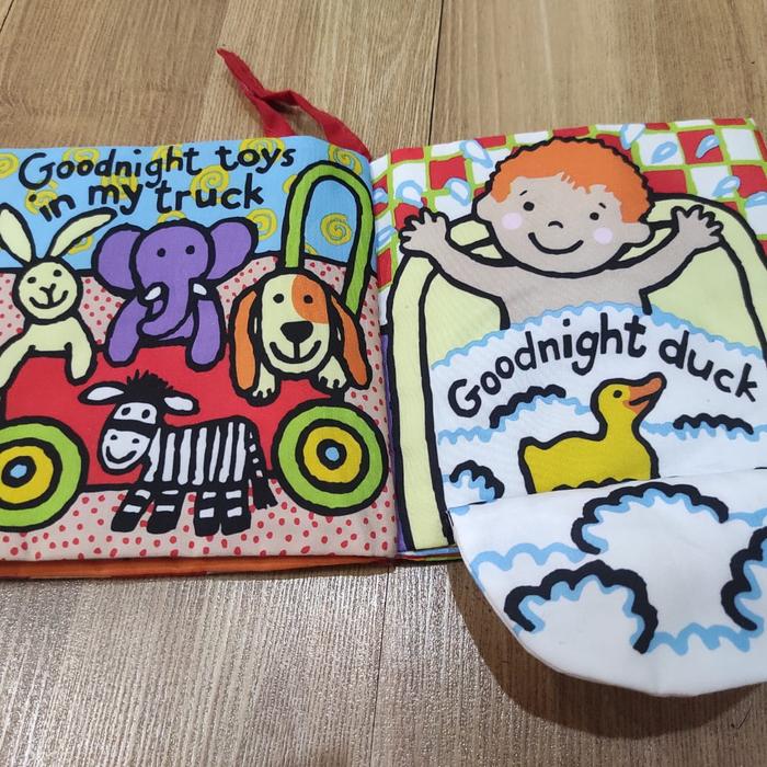 Gambar Mainan Edukasi Anak Soft Books Jollybaby Good Night Buku Kain Bayi dari Naira Loved undefined Tokopedia