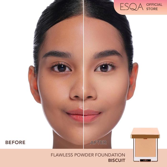 Gambar ESQA Flawless Powder Foundation - - Biscuit dari Esqa Cosmetics undefined Tokopedia