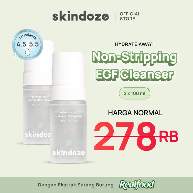 Gambar SKINDOZE Hydrating Facial Foam Cleanser - 100 ml x 2 dari Skindoze undefined Tokopedia