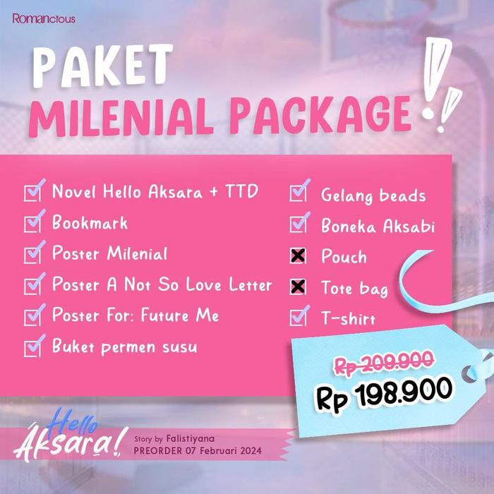 Gambar Pre Order Buku Novel - Hello, Aksara! - Falistiyana - Romancious - Bum - Milenial Packag dari Bumi Fiksi Makassar undefined Tokopedia