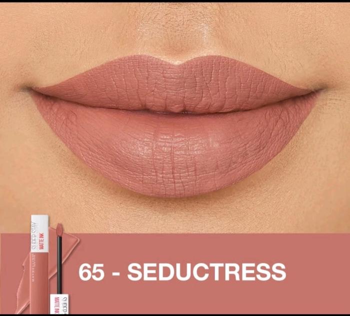 Gambar MAYBELLINE Super Stay Matte Ink Liquid Matte Lipstick - 65 Seductress dari madame fany undefined Tokopedia