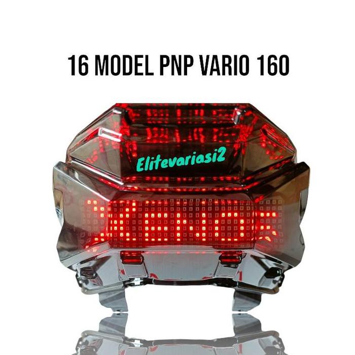 Gambar LMP (XENOS) Stoplamp Vario 160 New 16Mode Pnp - Lampu Belakang Set - Merah dari Lampu Motor Led undefined 5 Tokopedia