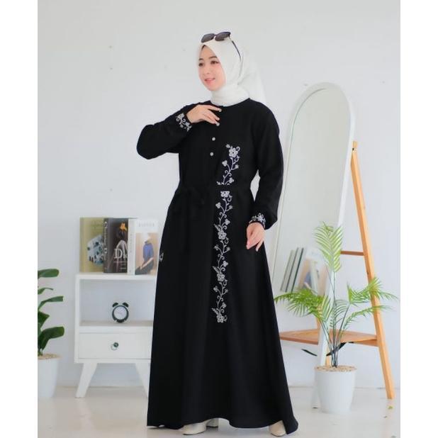 Gambar AL MADINAH ABAYA BY ANNASIHAH/ GAMIS ABAYA / GAMIS HITAM - Hitam, L dari Aisyah Shoop99 undefined Tokopedia