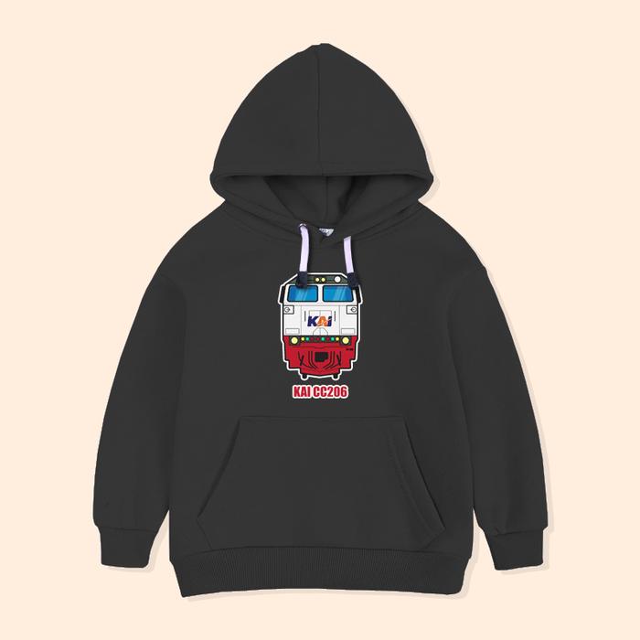 Gambar Jaket Hoodie Anak Kereta Api Indonesia KAI Sweater Anak KAI CC206 - Hitam, XS dari Yanura Official Kab. Bandung Barat Tokopedia