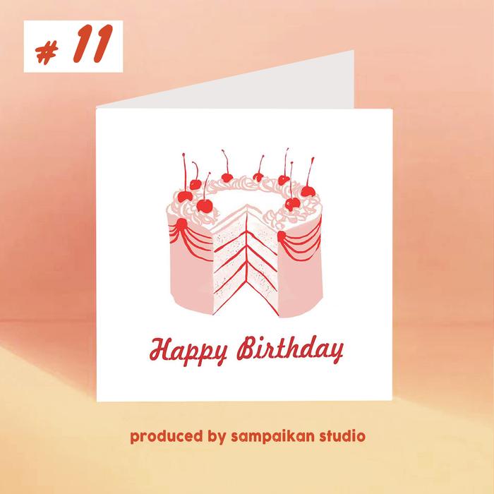 Gambar KARTU UCAPAN ULANG TAHUN / Greeting Card Happy Birthday / HBD 03 - A - 11 dari sampaikan aja undefined Tokopedia