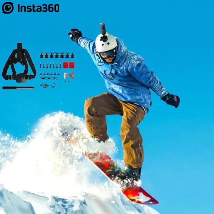 Gambar Insta360 Ski Sports Accessories Snow Bundle Skiing Snowboarding dari Swift Flow undefined Tokopedia