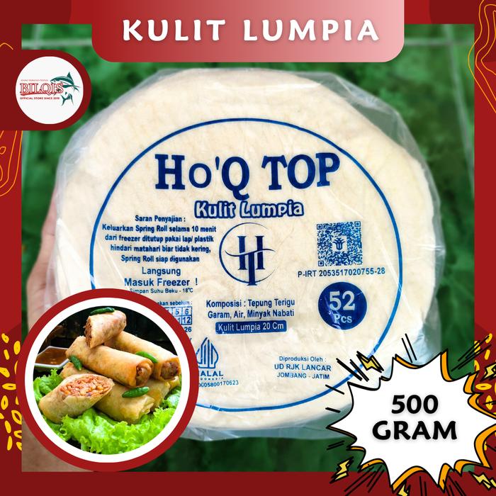 Gambar Kulit Lumpia HO'Q Top isi 52 Lembar 500gram dari TOKO BILQIS OFFICIAL STORE undefined Tokopedia