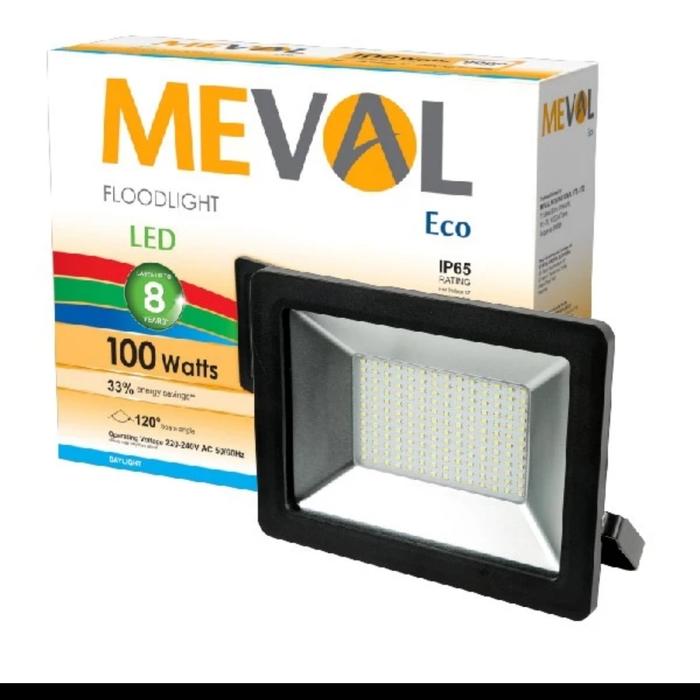Gambar Lampu Flood Light LED 100W 100 Watt Lampu Sorot Meval - Putih dari Jagoan Listrik undefined Tokopedia
